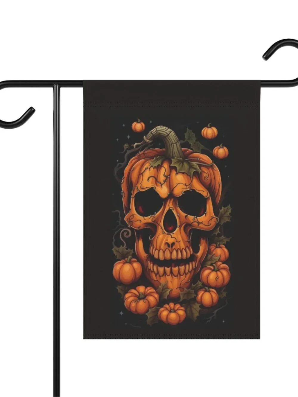 Pumpkin Skull Garden Banner | Halloween Pumpkin Flag